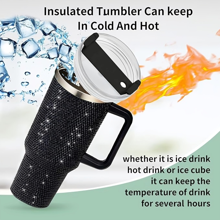 Insulted sipper with flask straw
