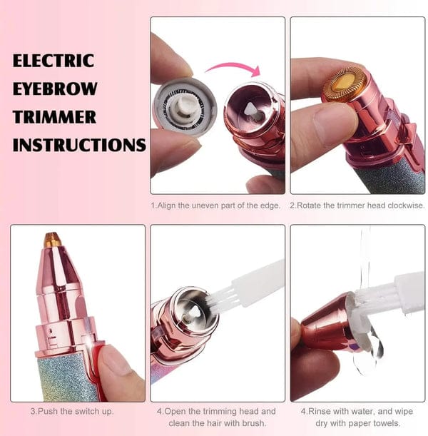 2 IN 1 Rechargeable Eye Brow Trimmer