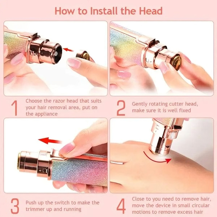 2 IN 1 Rechargeable Eye Brow Trimmer